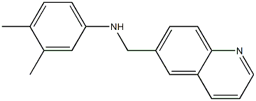 3,4-dimethyl-N-(quinolin-6-ylmethyl)aniline Struktur