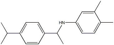 3,4-dimethyl-N-{1-[4-(propan-2-yl)phenyl]ethyl}aniline Struktur