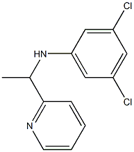 3,5-dichloro-N-[1-(pyridin-2-yl)ethyl]aniline Struktur