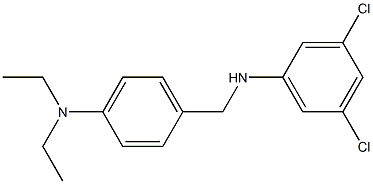 3,5-dichloro-N-{[4-(diethylamino)phenyl]methyl}aniline Struktur