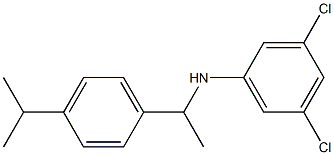 3,5-dichloro-N-{1-[4-(propan-2-yl)phenyl]ethyl}aniline Struktur