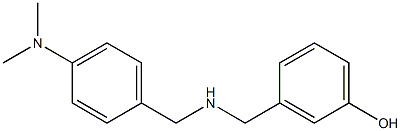 3-[({[4-(dimethylamino)phenyl]methyl}amino)methyl]phenol Struktur