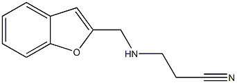 3-[(1-benzofuran-2-ylmethyl)amino]propanenitrile Struktur