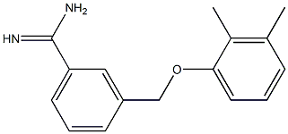 3-[(2,3-dimethylphenoxy)methyl]benzenecarboximidamide Struktur