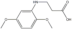 3-[(2,5-dimethoxyphenyl)amino]propanoic acid Struktur