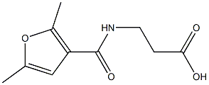 3-[(2,5-dimethyl-3-furoyl)amino]propanoic acid Struktur