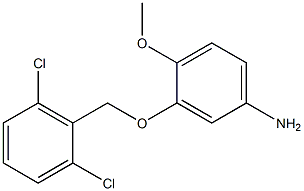 3-[(2,6-dichlorophenyl)methoxy]-4-methoxyaniline Struktur