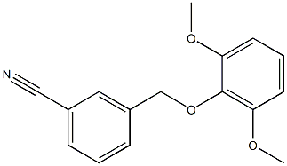 3-[(2,6-dimethoxyphenoxy)methyl]benzonitrile Struktur