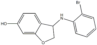 3-[(2-bromophenyl)amino]-2,3-dihydro-1-benzofuran-6-ol Struktur