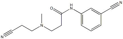 3-[(2-cyanoethyl)(methyl)amino]-N-(3-cyanophenyl)propanamide Struktur