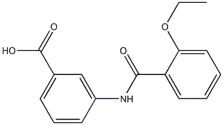 3-[(2-ethoxybenzoyl)amino]benzoic acid Struktur