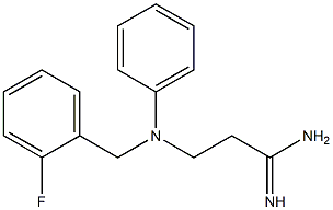 3-[(2-fluorobenzyl)(phenyl)amino]propanimidamide Struktur