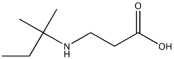 3-[(2-methylbutan-2-yl)amino]propanoic acid Struktur