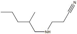 3-[(2-methylpentyl)amino]propanenitrile Struktur