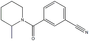 3-[(2-methylpiperidin-1-yl)carbonyl]benzonitrile Struktur