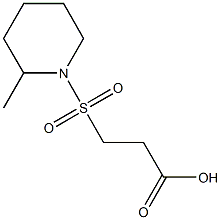 3-[(2-methylpiperidine-1-)sulfonyl]propanoic acid Struktur