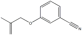 3-[(2-methylprop-2-enyl)oxy]benzonitrile Struktur