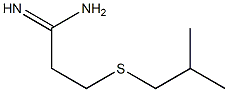 3-[(2-methylpropyl)sulfanyl]propanimidamide Struktur