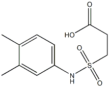 3-[(3,4-dimethylphenyl)sulfamoyl]propanoic acid Struktur