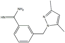 3-[(3,5-dimethyl-1H-pyrazol-1-yl)methyl]benzenecarboximidamide Struktur