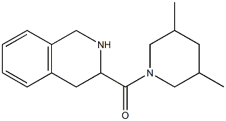 3-[(3,5-dimethylpiperidin-1-yl)carbonyl]-1,2,3,4-tetrahydroisoquinoline Struktur