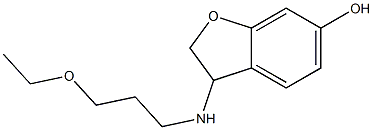 3-[(3-ethoxypropyl)amino]-2,3-dihydro-1-benzofuran-6-ol Struktur