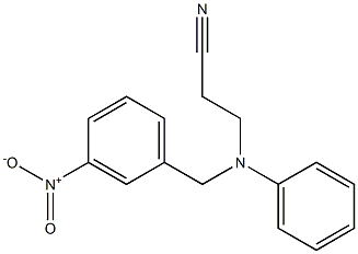 3-[(3-nitrobenzyl)(phenyl)amino]propanenitrile Struktur