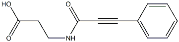 3-[(3-phenylprop-2-ynoyl)amino]propanoic acid Struktur