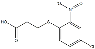 3-[(4-chloro-2-nitrophenyl)thio]propanoic acid Struktur