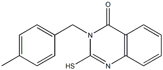 3-[(4-methylphenyl)methyl]-2-sulfanyl-3,4-dihydroquinazolin-4-one Struktur