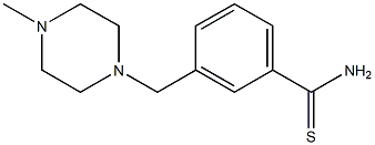 3-[(4-methylpiperazin-1-yl)methyl]benzenecarbothioamide Struktur