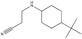 3-[(4-tert-butylcyclohexyl)amino]propanenitrile Struktur