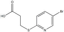 3-[(5-bromopyridin-2-yl)thio]propanoic acid Struktur