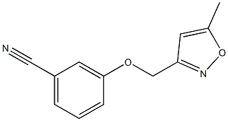 3-[(5-methyl-1,2-oxazol-3-yl)methoxy]benzonitrile Struktur