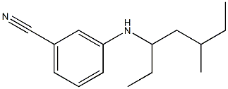 3-[(5-methylheptan-3-yl)amino]benzonitrile Struktur