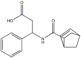 3-[(bicyclo[2.2.1]hept-5-en-2-ylcarbonyl)amino]-3-phenylpropanoic acid Struktur