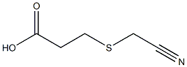 3-[(cyanomethyl)thio]propanoic acid Struktur