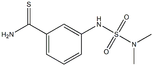 3-[(dimethylsulfamoyl)amino]benzene-1-carbothioamide Struktur