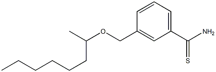 3-[(octan-2-yloxy)methyl]benzene-1-carbothioamide Struktur