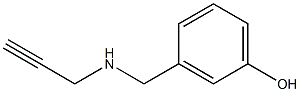 3-[(prop-2-yn-1-ylamino)methyl]phenol Struktur