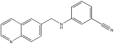 3-[(quinolin-6-ylmethyl)amino]benzonitrile Struktur