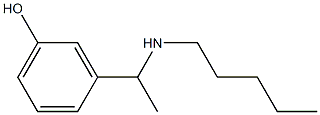 3-[1-(pentylamino)ethyl]phenol Struktur