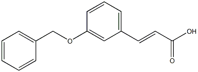 3-[3-(benzyloxy)phenyl]prop-2-enoic acid Struktur