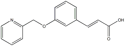 3-[3-(pyridin-2-ylmethoxy)phenyl]prop-2-enoic acid Struktur