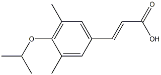 3-[3,5-dimethyl-4-(propan-2-yloxy)phenyl]prop-2-enoic acid Struktur