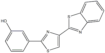 3-[4-(1,3-benzothiazol-2-yl)-1,3-thiazol-2-yl]phenol Struktur