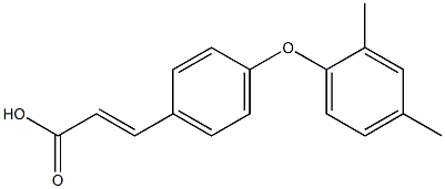 3-[4-(2,4-dimethylphenoxy)phenyl]prop-2-enoic acid Struktur