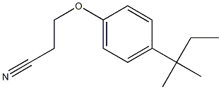 3-[4-(2-methylbutan-2-yl)phenoxy]propanenitrile Struktur