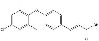 3-[4-(4-chloro-2,6-dimethylphenoxy)phenyl]prop-2-enoic acid Struktur