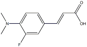 3-[4-(dimethylamino)-3-fluorophenyl]prop-2-enoic acid Struktur